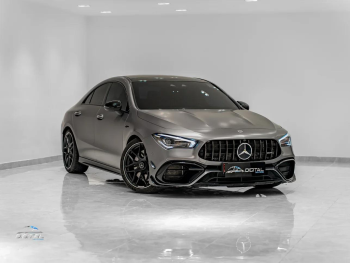 Mercedes-Benz  CLA  45 S AMG  2022  Automatic  49,000 Km  4 Cylinder  Rear Wheel Drive (RWD)  Sedan  Gray Matte  With Warranty