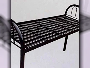 الأسّرة - فردي  - أسود  - متضمنة المرتبة