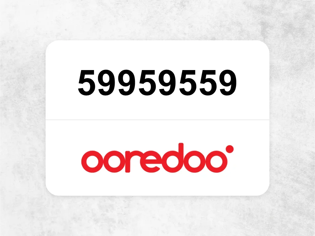 Ooredoo Mobile Phone  59959559