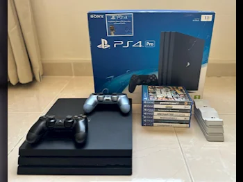 اجهزة العاب الفديو - سوني  - بلاي ستيشن 4 برو  - 1 تيرابايت  -تشمل أجهز تحكم: 2