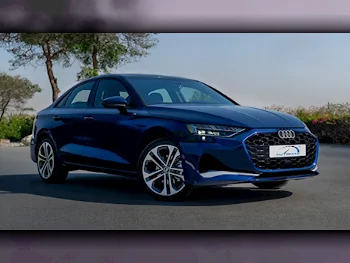 Audi  A3  2025  Automatic  0 Km  4 Cylinder  Front Wheel Drive (FWD)  Sedan  Blue  With Warranty