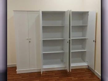 خزائن ودواليب الملابس والزينة - دوحة فيرنيتشر  - خزائن  - أبيض