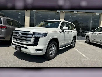 تويوتا  لاند كروزر  جي اكس ار توين توربو  2024  اوتوماتيك  0 كم  6 سلندر  دفع رباعي  اس يو في  أبيض  تحت الضمان