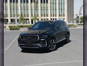 Geely  manjaro  2023  Automatic  34,950 Km  4 Cylinder  Four Wheel Drive (4WD)  SUV  Black  With Warranty