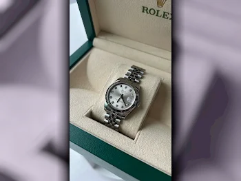 ساعات - رولكس  - ساعات ميكانيكية  - فضة  - ساعات نسائي