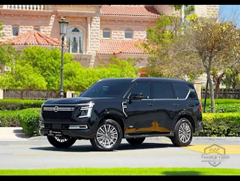 Nissan  Patrol  Titanium  2025  Automatic  2,220 Km  6 Cylinder  Four Wheel Drive (4WD)  SUV  Black  With Warranty