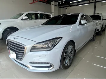 Genesis  G80  2017  Automatic  105,000 Km  6 Cylinder  Rear Wheel Drive (RWD)  Sedan  White