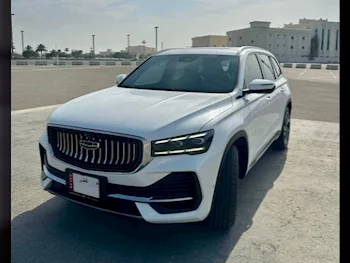 Geely  manjaro  Luxury  2023  Automatic  32,500 Km  4 Cylinder  Four Wheel Drive (4WD)  SUV  White  With Warranty