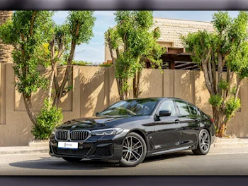 BMW  5-Series  520i  2021  Automatic  56,000 Km  4 Cylinder  Rear Wheel Drive (RWD)  Sedan  Black  With Warranty