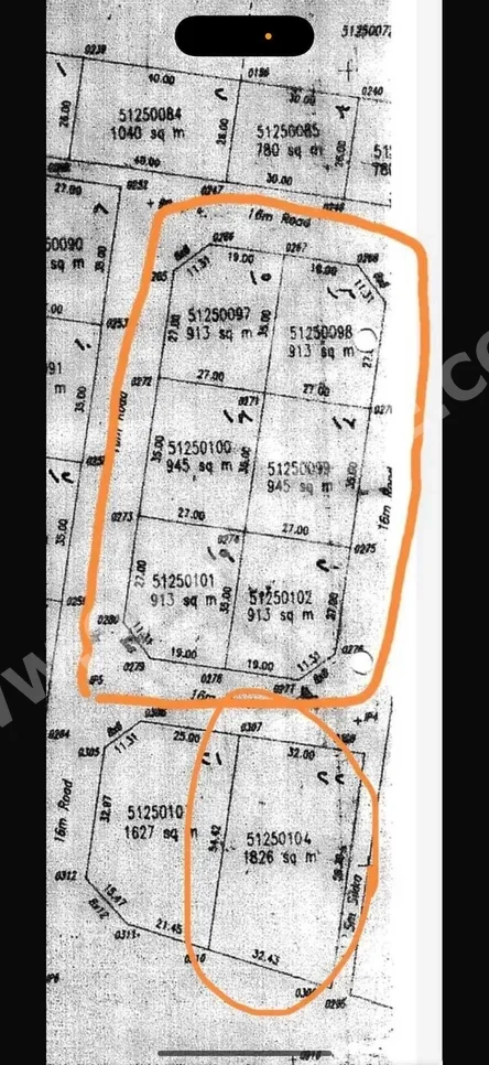 Lands For Sale in Al Rayyan  - Al Gharrafa  -Area Size 913 Square Meter