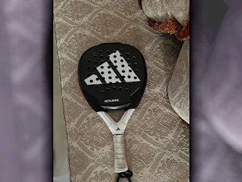 مضارب التنس / بادل اديداس  أسود - أبيض  للكبار  للمتقدم