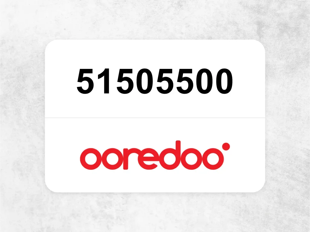 Ooredoo Mobile Phone  51505500