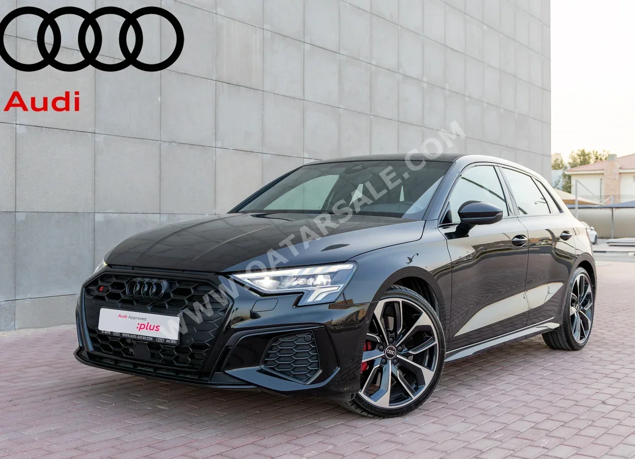 Audi  S  3  2023  Automatic  28,000 Km  4 Cylinder  All Wheel Drive (AWD)  Hatchback  Black  With Warranty