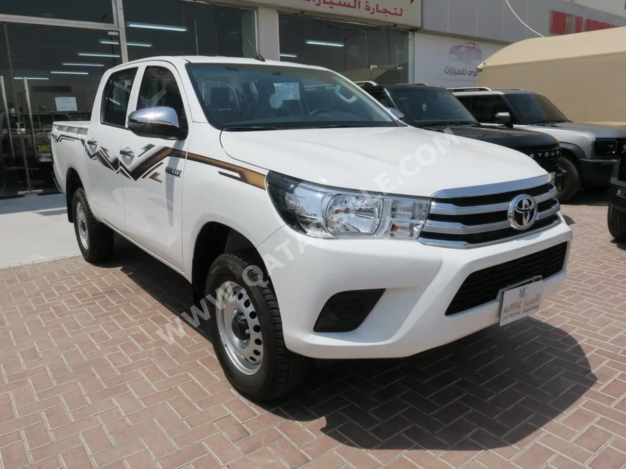 تويوتا  هاي لوكس  2025  عادي  0 كم  4 سلندر  دفع رباعي  بيكب  أبيض  تحت الضمان