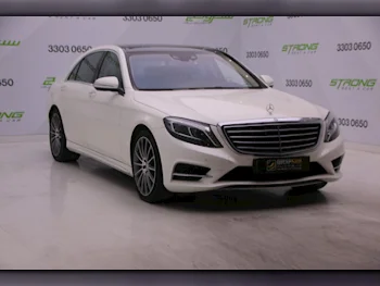 مرسيدس - بنز  اس - كلاس  400  2015  اوتوماتيك  38,000 كم  6 سلندر  دفع خلفي  سيدان  أبيض لؤلؤي