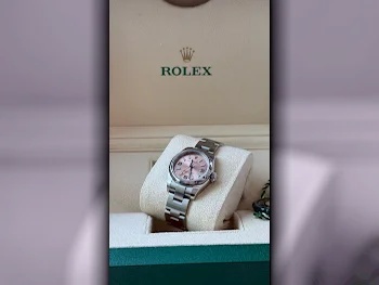 ساعات - رولكس  - ساعات ميكانيكية  - زهري  - ساعات نسائي