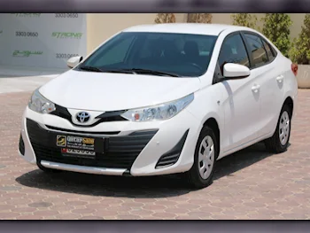 Toyota  Yaris  2019  Automatic  81,000 Km  4 Cylinder  Front Wheel Drive (FWD)  Sedan  White