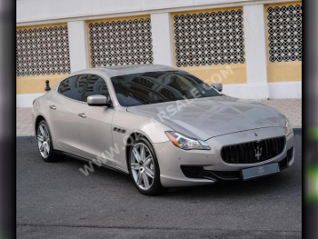 مزاراتي  كواتروبورتي  جي تي اس  2014  اوتوماتيك  110,000 كم  8 سلندر  دفع خلفي  سيدان  فضي