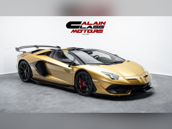 Lamborghini  Aventador  SVJ Roadster  2021  Automatic  11,774 Km  12 Cylinder  All Wheel Drive (AWD)  Convertible  Gold