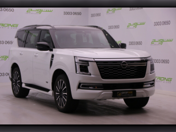 نيسان  باترول  بلاتينيوم تيربو  2025  اوتوماتيك  6,000 كم  6 سلندر  دفع رباعي  اس يو في  أبيض  تحت الضمان