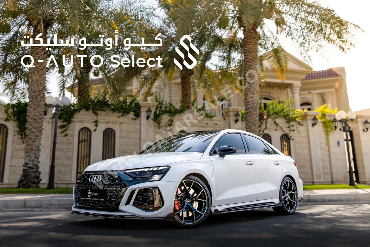 Audi  RS  3  2023  Automatic  14,700 Km  5 Cylinder  All Wheel Drive (AWD)  Sedan  White  With Warranty