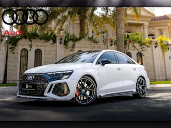 Audi  RS  3  2023  Automatic  14,000 Km  5 Cylinder  All Wheel Drive (AWD)  Sedan  White Matte  With Warranty