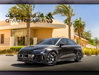Audi  RS  3  2024  Automatic  8,000 Km  5 Cylinder  All Wheel Drive (AWD)  Sedan  Black  With Warranty