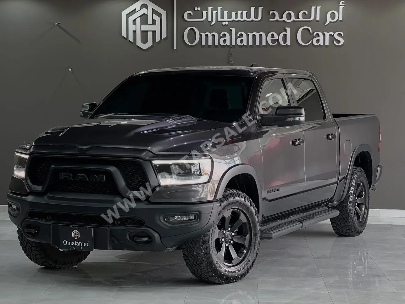 دودج  رام  1500  2023  اوتوماتيك  6,200 كم  8 سلندر  دفع رباعي  بيكب  رمادي  تحت الضمان
