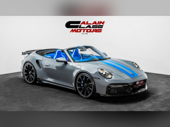 Porsche  911  Turbo S  2024  Automatic  97 Km  6 Cylinder  Rear Wheel Drive (RWD)  Convertible  Gray  With Warranty