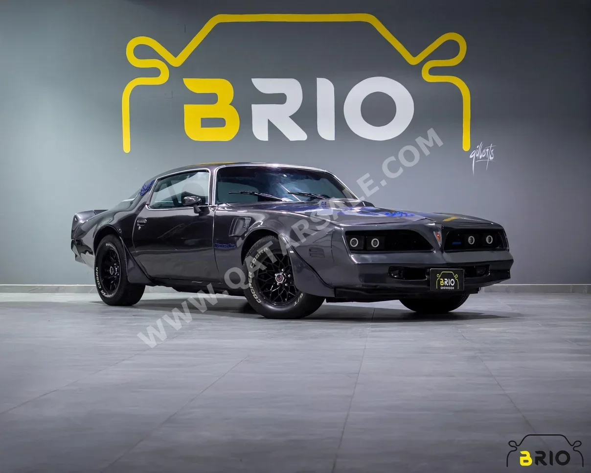 Pontiac  Trans AM  1978  Manual  7,000 Km  8 Cylinder  Rear Wheel Drive (RWD)  Classic  Gray