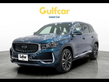 Geely  monjaro  2023  Automatic  34,178 Km  4 Cylinder  All Wheel Drive (AWD)  SUV  Blue  With Warranty