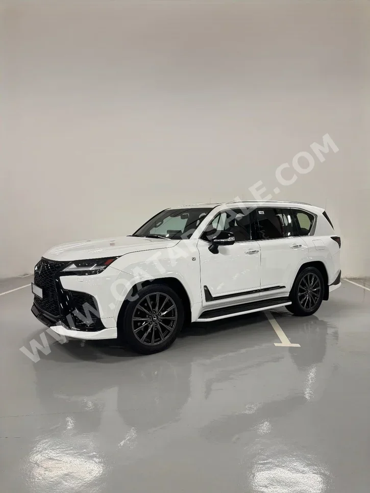 Lexus  LX  600 F Sport  2024  Automatic  50,000 Km  6 Cylinder  Four Wheel Drive (4WD)  SUV  White  With Warranty