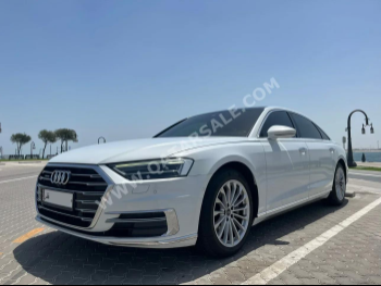 Audi  A8  L 55TFSI  2019  Automatic  69,000 Km  6 Cylinder  All Wheel Drive (AWD)  Sedan  White  With Warranty