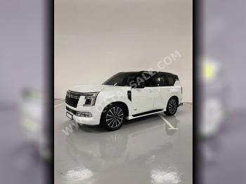 Nissan  Patrol  Platinum turbo  2025  Automatic  8,000 Km  6 Cylinder  Rear Wheel Drive (RWD)  SUV  White  With Warranty