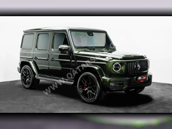 مرسيدس - بنز  جي - كلاس  63 اي ام جي  2023  اوتوماتيك  4,787 كم  8 سلندر  دفع رباعي  اس يو في  أخضر  تحت الضمان