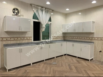 أدراج وخزائن المطبخ - أبيض  - قطر