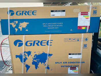 مكيفات الهواء جريي  يشمل التحكم عن بعد  ضمان  مع التسليم  مع التركيب