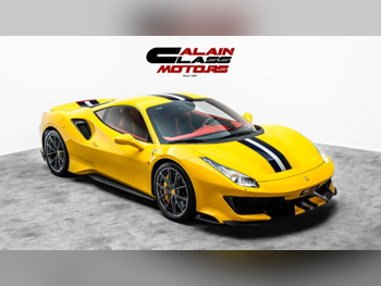 فيراري  488  بيستا  2019  اوتوماتيك  17,170 كم  8 سلندر  دفع خلفي  كوبيه \ سبورت  أصفر