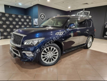 Infiniti  QX  80  2017  Automatic  76,000 Km  8 Cylinder  Four Wheel Drive (4WD)  SUV  Blue