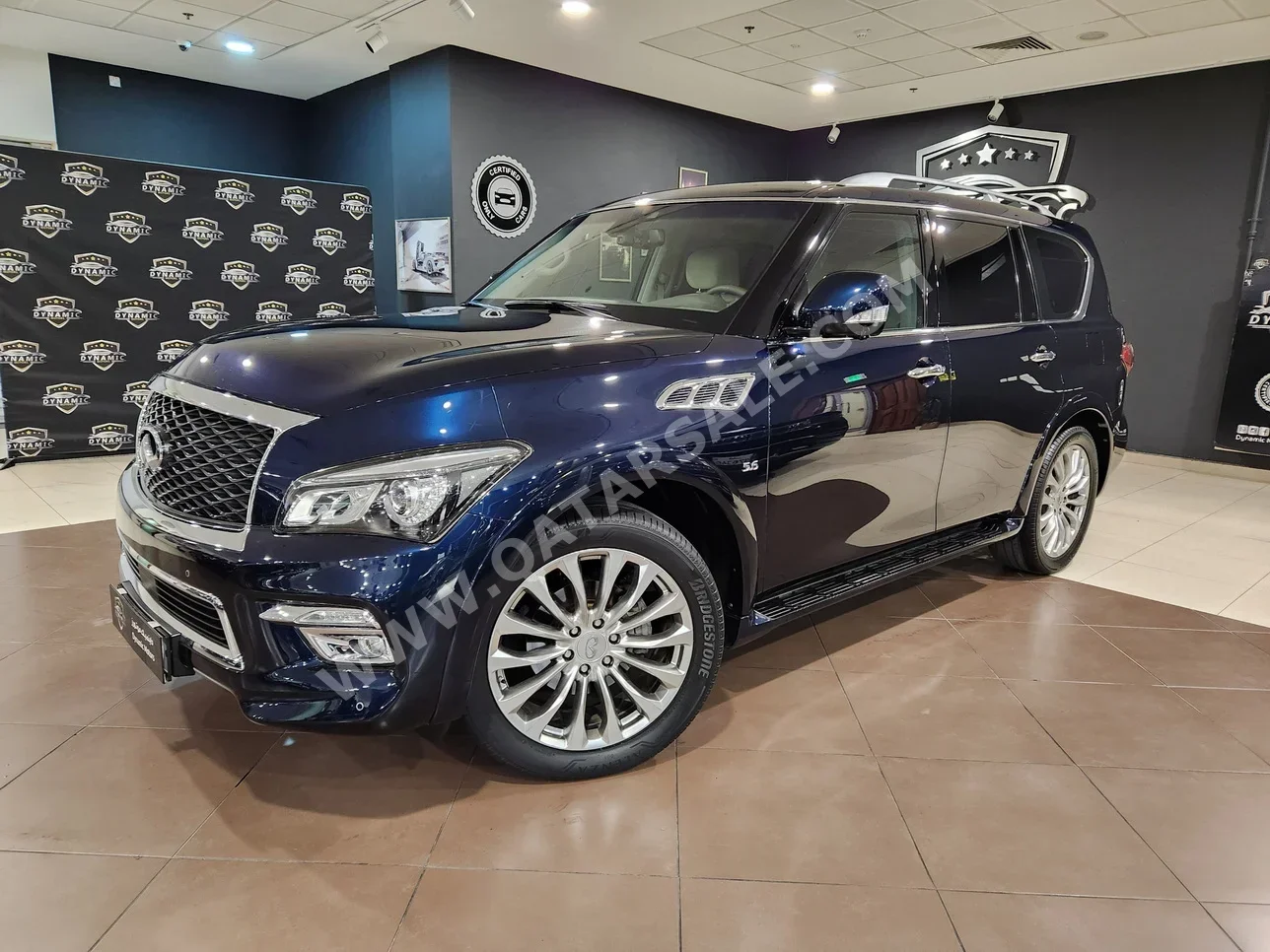 Infiniti  QX  80  2017  Automatic  76,000 Km  8 Cylinder  Four Wheel Drive (4WD)  SUV  Blue