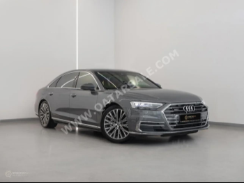 Audi  A8  L 55TFSI Quattro  2020  Automatic  90,800 Km  6 Cylinder  All Wheel Drive (AWD)  Sedan  Gray