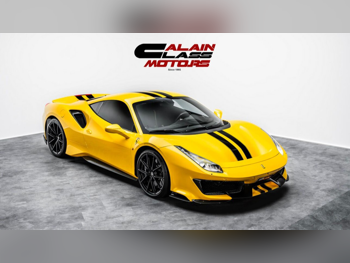 فيراري  488  بيستا  2020  اوتوماتيك  9,785 كم  8 سلندر  دفع خلفي  كوبيه \ سبورت  أصفر  تحت الضمان