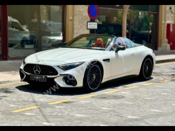 Mercedes-Benz  SL  55 AMG  2023  Automatic  1,000 Km  6 Cylinder  Front Wheel Drive (FWD)  Convertible  White Matte  With Warranty