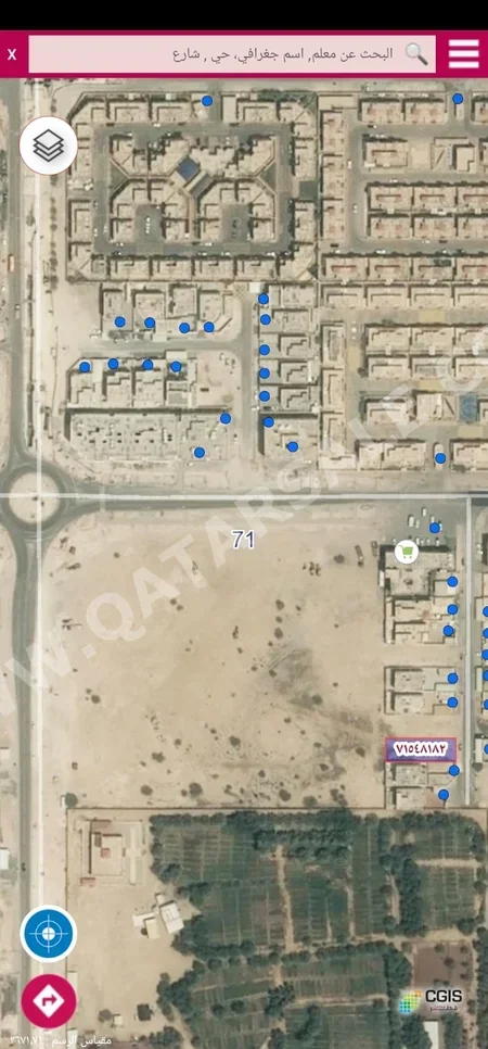 اراضي للبيع في الوكرة - الوكير -المساحة 4,000 متر مربع