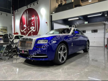 رولز - رويس  رايث  2014  اوتوماتيك  176,000 كم  12 سلندر  دفع كلي مستمر  كوبيه \ سبورت  ازرق وفضي