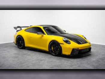 بورش  911  جي تي 3  2022  عادي  4,500 كم  6 سلندر  دفع خلفي  كوبيه \ سبورت  أصفر
