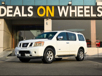 نيسان  أرمادا  اس اي  2012  اوتوماتيك  200,000 كم  8 سلندر  دفع رباعي  اس يو في  أبيض