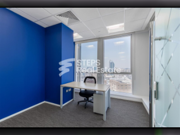 مكاتب تجارية - مفروشة بالكامل  - الدوحة  - السد