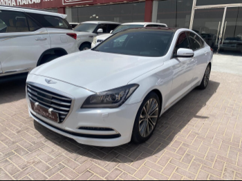 Genesis  G80  2015  Automatic  138,000 Km  6 Cylinder  Rear Wheel Drive (RWD)  Sedan  White