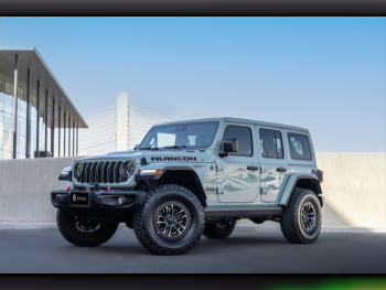 Jeep  Wrangler  Rubicon  2024  Automatic  21,000 Km  6 Cylinder  Four Wheel Drive (4WD)  SUV  Gray  With Warranty